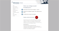 Desktop Screenshot of koeln.advonaut.de